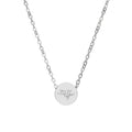 SILVER MINI CIRLE NECKLACE
