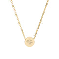GOLD MINI CIRLE NECKLACE