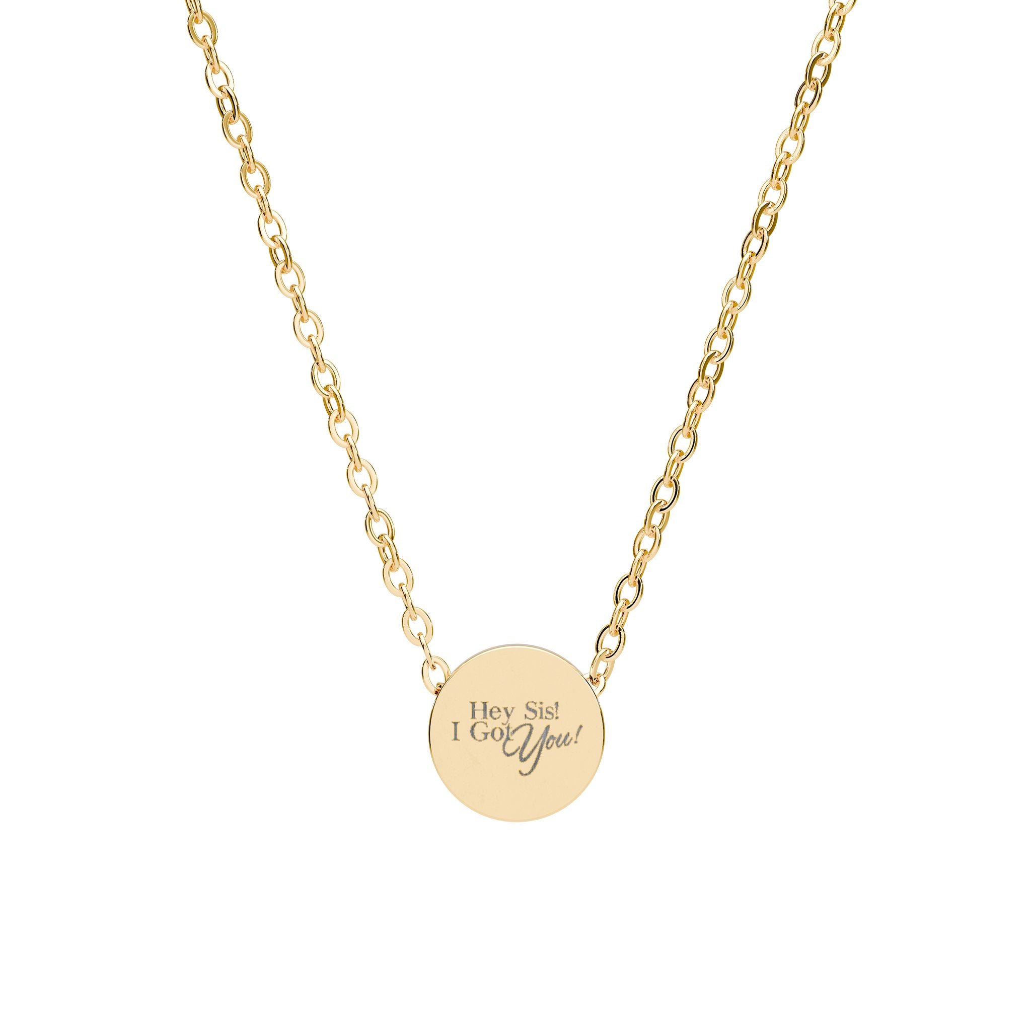 GOLD MINI CIRLE NECKLACE