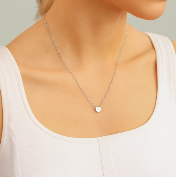 GOLD MINI CIRLE NECKLACE