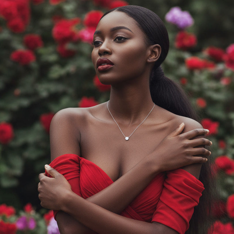 GOLD MINI CIRLE NECKLACE